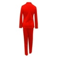 thumbnail image 5 of Plus Size Pants Women's Long Sleeve Solid Suit Pants Elegant Business Suit Sets, 5 of 6