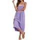 thumbnail image 4 of Trajes Cómodos para las Mujeres Lino de Ajuste Suelto Vestido de Playa con Correa de Espagueti de Línea a con Bolsillos para las Vacaciones, 4 of 8