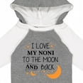 thumbnail image 4 of Inktastic I Love My Noni to the Moon and Back Boys or Girls Long Sleeve Baby Bodysuit, 4 of 5