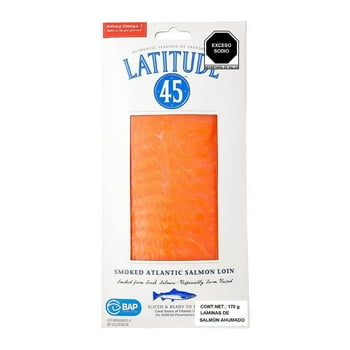 Láminas de salmón ahumado Latitude 45 170 g