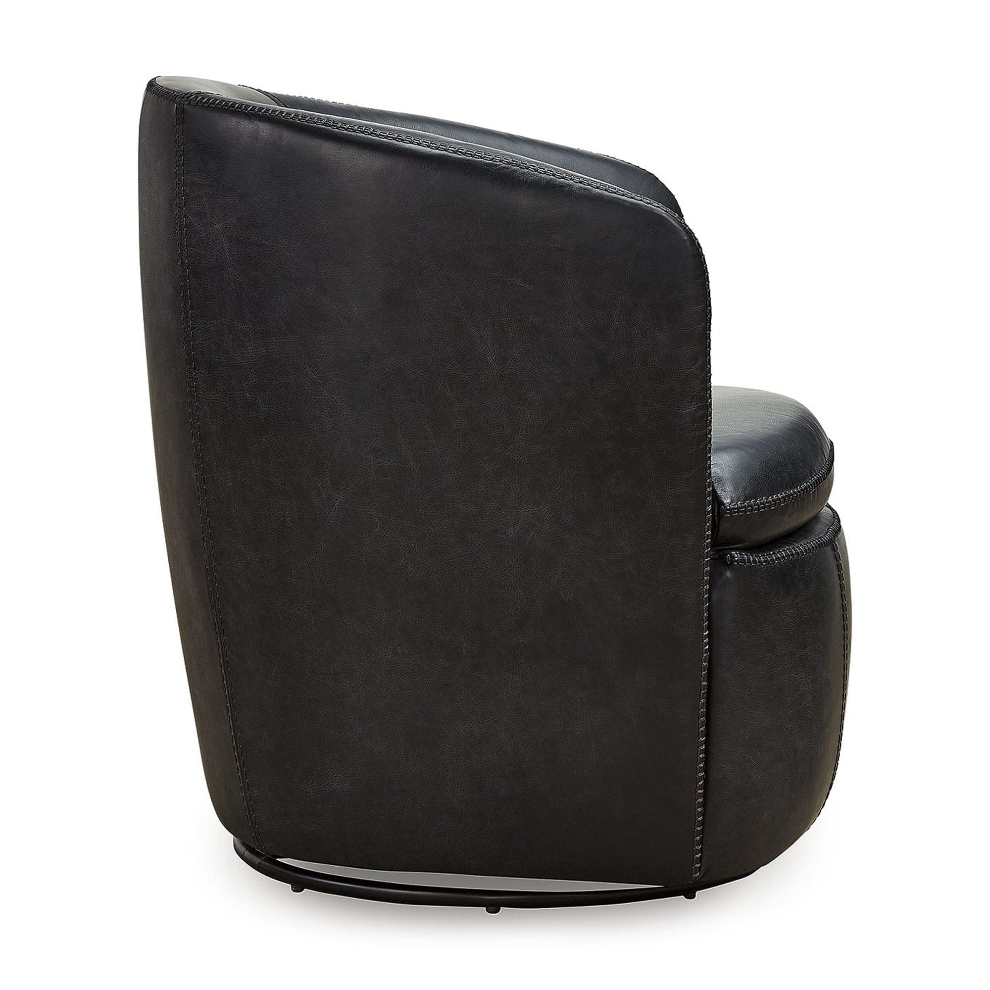 (2 pack) Signature Design by Ashley Kierreys 360 Degree Leather Upholstered Swivel Chair, Midnight