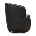 thumbnail image 5 of Signature Design by Ashley Kierreys 360 Degree Leather Upholstered Swivel Chair, Midnight, 5 of 7