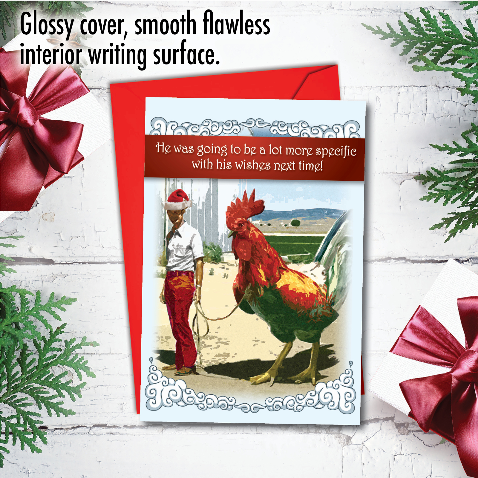 Nobleworks Man Purse Funny / Humorous Christmas Card (1 card/1 envelope