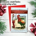 thumbnail image 5 of Funny Christmas Greeting Card with 5 x 7 Inch Envelope (1 Card) Merry Christmas Holiday Big Cock - Man with Giant Rooster, 5 of 6