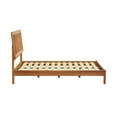thumbnail image 2 of Pemberly Row Mid-Century Solid Wood King Size Bed with Slat-Back in Caramel, 2 of 11