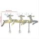 thumbnail image 4 of Set of 3 Pre-Lit White Reindeer with White Lights Standing Reindeer, 4 of 5