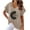 Khaki, variant on Women Casual Tops Spring Womens Blouses And Tops Dressy Womens T Shirts Loose Fit Pack