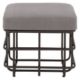 thumbnail image 1 of DecMode Metal and Fabric Ottoman, 1 of 5