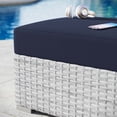 thumbnail image 5 of Modway Convene Outdoor Patio Ottoman in Light Gray Navy, 5 of 6