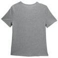 thumbnail image 4 of Big Kid Girls Casual Short Sleeve V Neck T Shirt Pure Color Ruffled Button Top For Everyday Wear School Outdoor Spring Summer Girls Christmas Long Sleeve Tops Teenage Girl Tops 11-12 Years Gray, 4 of 6