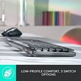 thumbnail image 3 of Logitech MX Clavier Mécanique Sans Fil Illuminé, Interrupteurs Tactiles Silencieux, Touches Rétroéclairées, Bluetooth, USB-C, macOS, Windows, Linux, iOS, Android, Métal, Graphite, 3 of 5