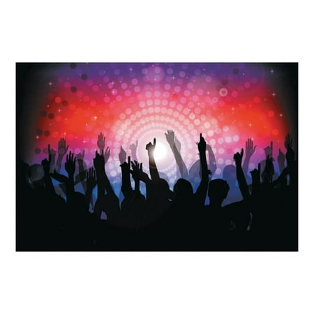 Dance Party Backdrop - Party Decor - 3 Pieces