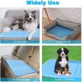 thumbnail image 2 of Blue 70*100CM Dog Cooling Mat Cat Cooling Pad Cooling Pad Gel Coo, 2 of 5
