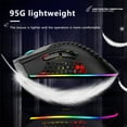 thumbnail image 4 of Maoww Gaming Mouse Wireless Hollow Game Mouse Adjustable Rechargeable Computer Accessory with RGB Light, Black, 4 of 9