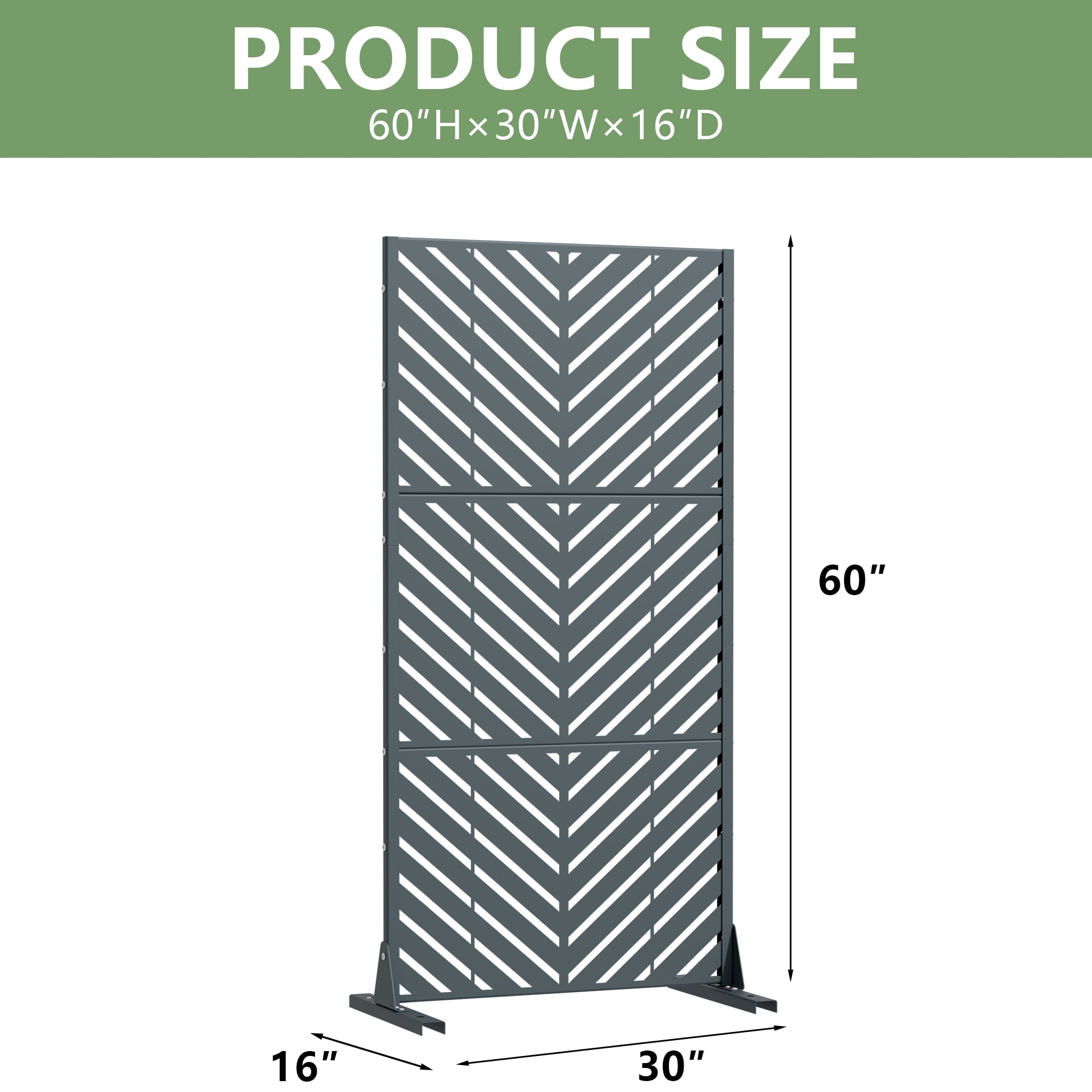 Privacy Metal Screen Fence Panel