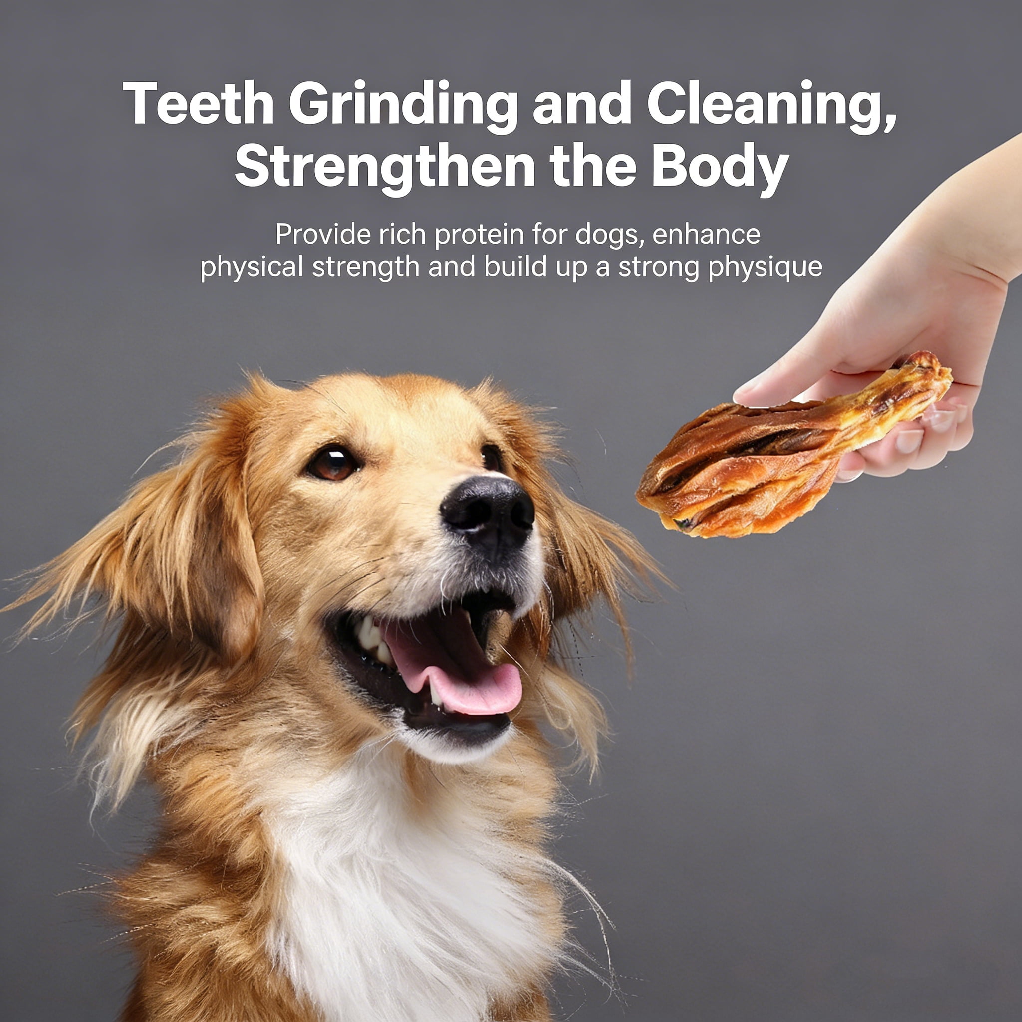 All Natural Dried Chicken Leg Dog Treats for Small, Medium, & Large Dog - No Artificial Flavors, Healthy, High Protein Make the Perfect Positive-Reward Training Treats for Dogs.8pc