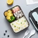thumbnail image 3 of Fiudx Ofertas relámpago Fiambrera de plástico, caja para conservar alimentos frescos, para horno microondas, sellada, con aislamiento térmico, caja bento, fiambrera con vajilla, 3 of 3