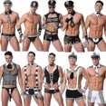 thumbnail image 2 of Sexy Mens Costume Cosplay Uniform Men Underwear Set Exotic Costumes For Valentine"s Day Sailor Doctor Cop Role Play Outfit Male, 2 of 4