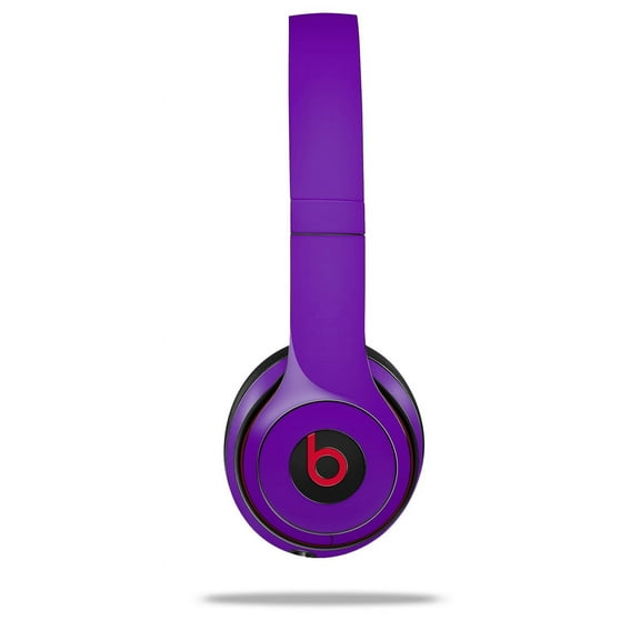 Skin Decal Wrap for Beats Solo 2 and Solo 3 Wireless Headphones Solids Collection Purple (BEATS NOT INCLUDED) by WraptorSkinz