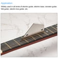 thumbnail image 5 of Herramienta de nivelación de trastes de guitarra de acero inoxidable Uxcell con dos agujeros tono plateado, 5 of 5