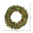 thumbnail image 3 of Vickerman 36" Cibola Mixed Berry Artificial Christmas Wreath, Warm White LED Lights, 3 of 3