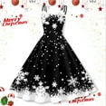 thumbnail image 2 of Christmas Dresses for Women 2025 Holiday Dress for women Christmas Sleeveless Knee Length Retro A Line Flared Swing formal Prom Party Dress, 2 of 3