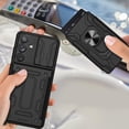 thumbnail image 2 of for Samsung Galaxy A34 5G Case with Slide Camera Cover, Heavy Duty Protective with Ring Kickstand & Card Holder Cell Phone Case for Samsung Galaxy A34 5G LJK Black, 2 of 10