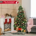 thumbnail image 4 of Topbuy 6FT Pre-lit Artificial Christmas Tree Hinged Xmas Tree with 560 Warm White LED Lights, 4 of 10