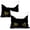no424, variant on 2Pcs Cat Head Pillow Covers 18x18 Inch, Throw Pillow Covers with Square Pillowcases, Cute Cats Pillows Cover for Living Room Home Sofa Bedroom Car Decor, Cat Gifts for Women Mom Friend Grandma
