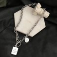 thumbnail image 3 of Collier Pendentif Femme Collier Simple Lettre Hip Hop Collier Chaîne Punk Collier, 3 of 10