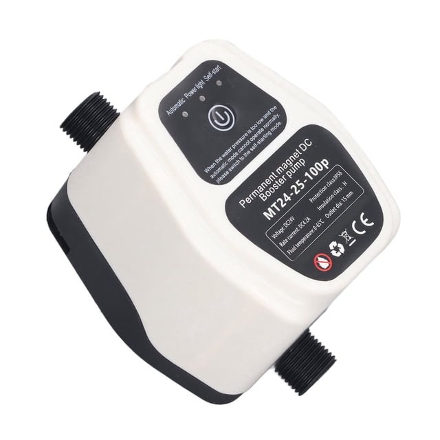 "Smart 24V DC Water Pressure Booster Pump - 100W Power, 25L/Min Flow, Auto Start/Stop, Low Noise & Energy Saving for Home Use"