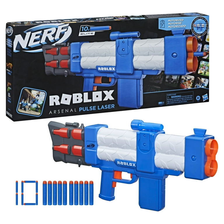 Nerf Roblox Arsenal: Pulse Laser Motorised Dart Blaster, 10 Nerf Darts