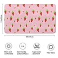 thumbnail image 3 of Strawberry Plants Fruit Polka Dot Pink Pattern Bathroom Rugs Mat,Non Slip Microfiber Bathroom Rug,Rubber Backing,Soft Bathroom Mats for Bathroom Floor,Tub and Shower,17x30in(43x75cm), 3 of 5