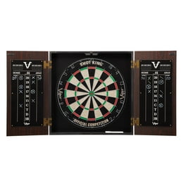 Viper Stadium Cabinet with Shot King Sisal Dartboard The Bull Starts Here Throw Line Marker Walmart