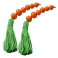 thumbnail image 4 of unbranded  2 Pcs Carrot Pendant Tassel Wall Decor Living Room Garlands Orange, 4 of 8