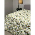 thumbnail image 2 of Yellow and White Down Alternative Comforter, Scattered Butterflies Illustration in Awakening Vibrant Tones, Microfiber Quilt for All Season, 5 Sizes, Earth Yellow and White, by Ambesonne, 2 of 3