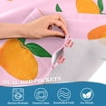 thumbnail image 5 of Yayeee Kitchen Curtains Tier Set of 2 Light Filtering 57"x36" Over Sink Window Panels, Cartoon Oranges, 5 of 7