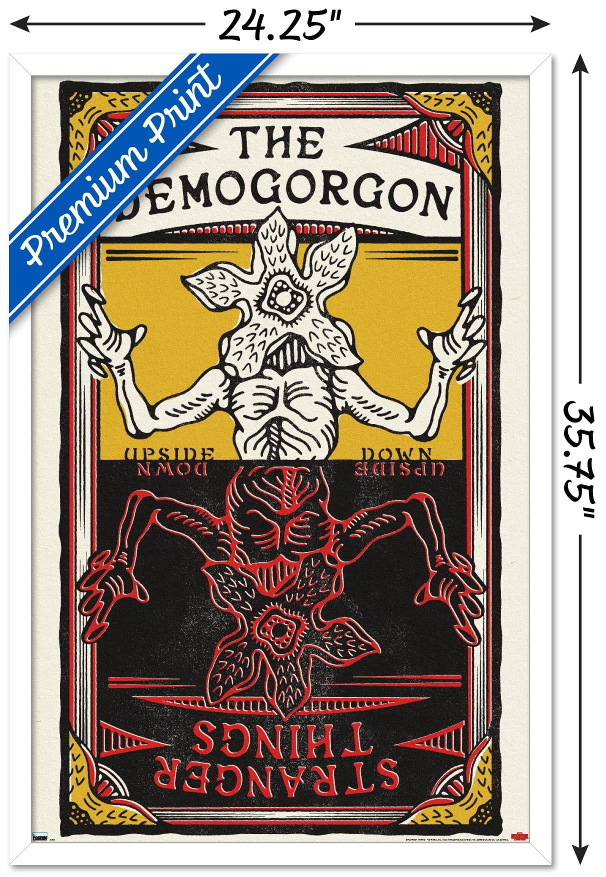 Netflix Stranger Things: Season 4 - Demogorgon Card Wall Poster, 22.375" x 34" Framed