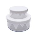 thumbnail image 2 of Cake Shape Storage Boxes  Set of 2  Double Layers  DIY  Transparent  Storage  Smooth Edge Hairpin Sundries Storage Cases  Household Stuffs, 2 of 8