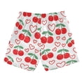 thumbnail image 2 of Cherry Love Pattern Swim Trunks Quick Dry Beach Pool Board Shorts Lightweight Stylish Print Sizes 2T to XL, 2 of 8
