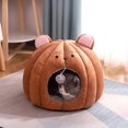thumbnail image 3 of AMERTEER Lit pour Chat Forme Adorable Confortable Coussin Chaud pour Chat Nid Fournitures pour Chat, 3 of 10