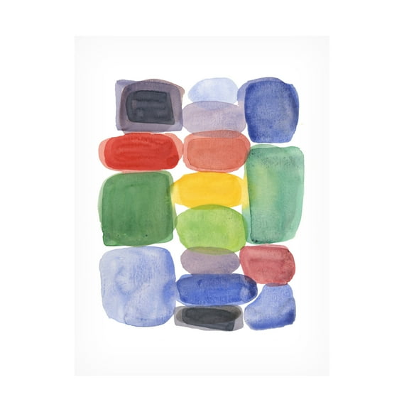 Trademark Fine Art Louise van Terheijden Color Blocks 2 Canvas Wall Art