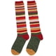 thumbnail image 4 of 1 par de medias de rodilla calcetines de color rayado de color calcetines de tubo largo para mujeres, 4 of 7