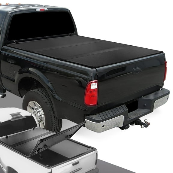 DNA Motoring For 99-16 Ford F250-F550 Super Duty 8Ft Bed Hard Solid Tri-Fold Tonneau Cover
