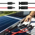 thumbnail image 5 of Uxcell 1 Pair Solar Panel Extension Cable, 14AWG 1000V Male to Female Waterproof Solar Extension Wire, Solar Panel Cable for RVs, Solar Panels, Photovoltaic Systems, Black&Red 6.6ft, 5 of 6