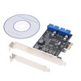 thumbnail image 2 of Labymos PCI-E USB3.0 Express Card 4 Ports External Dual 19/20Pin Front Connector Expansion Card, 2 of 7