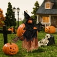 thumbnail image 2 of 4.3ft Halloween Decorations Witch Garden Stakes, Witch Riding a Broomstick Yard Decor, Haunt House Props for Outdoor Garden Lawn Party Decor, 2 of 5