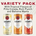 thumbnail image 2 of BACARDI Rum Ready to Drink Summer Cocktail Variety Pack, Gluten Free - 355 mL Slim Cans, Pack of 6, 2 of 6