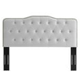 thumbnail image 3 of Modway Sophia Tufted Performance Velvet Twin Headboard in Light Gray, 3 of 7