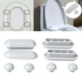 thumbnail image 3 of Kit De Reemplazo De Topes De Tapa De Inodoro Para Bidé, Accesorios De Inodoro Para Hotel, Hogar, Gris Sunnimix Amortiguadores de asiento de inodoro, 3 of 8